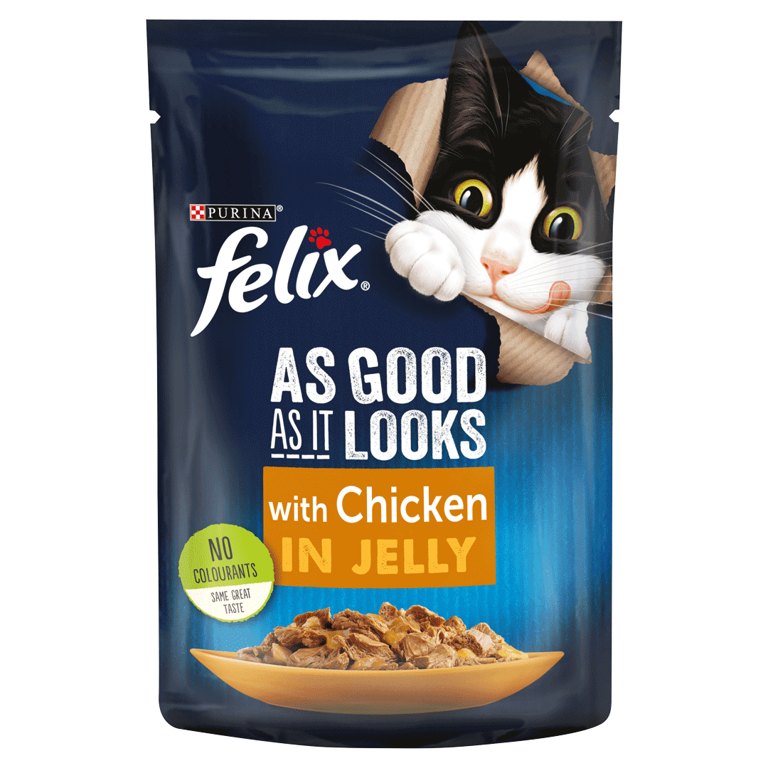 FELIX As Good As it Looks Chicken in Jelly Wet Cat Food