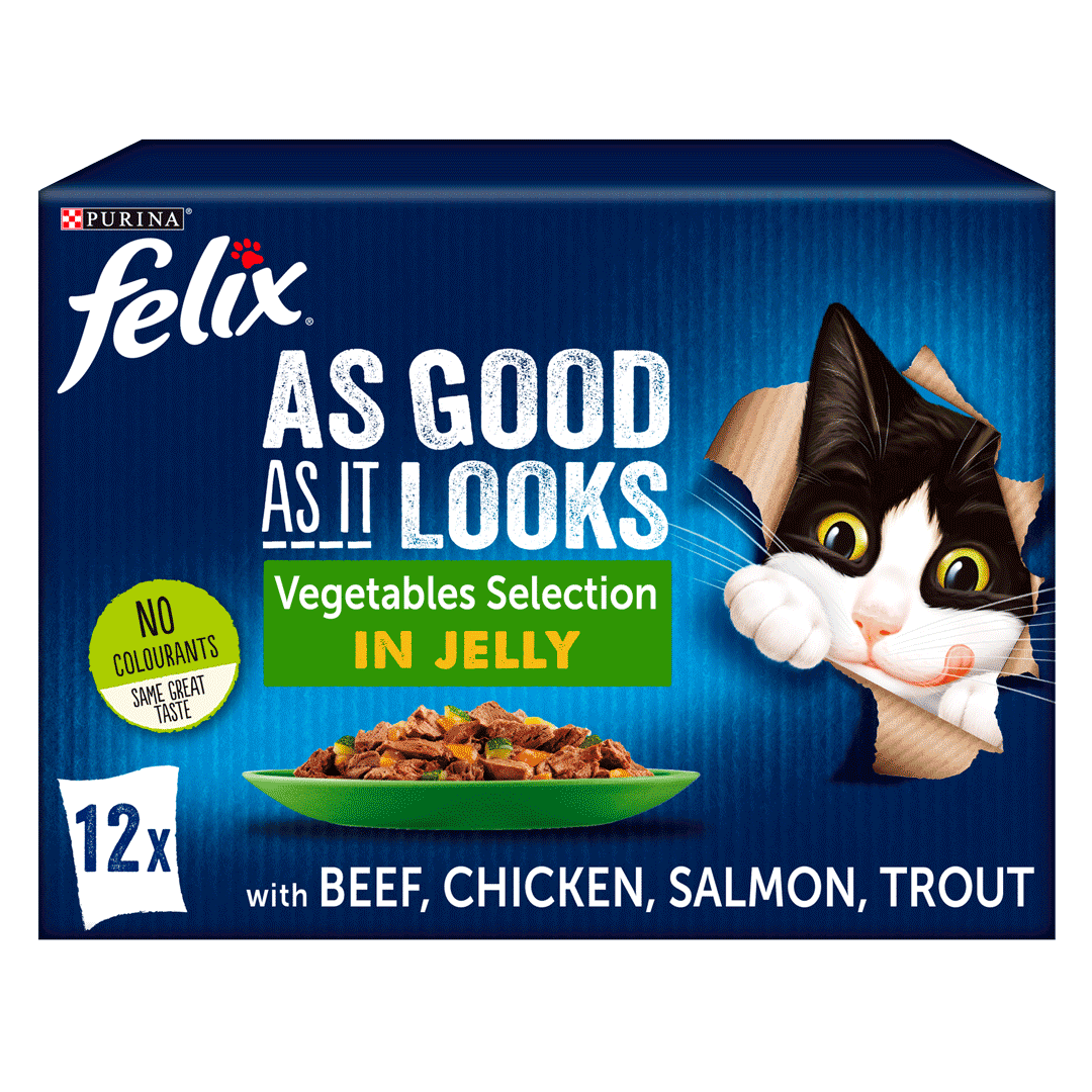 Cat food with on sale vegetables