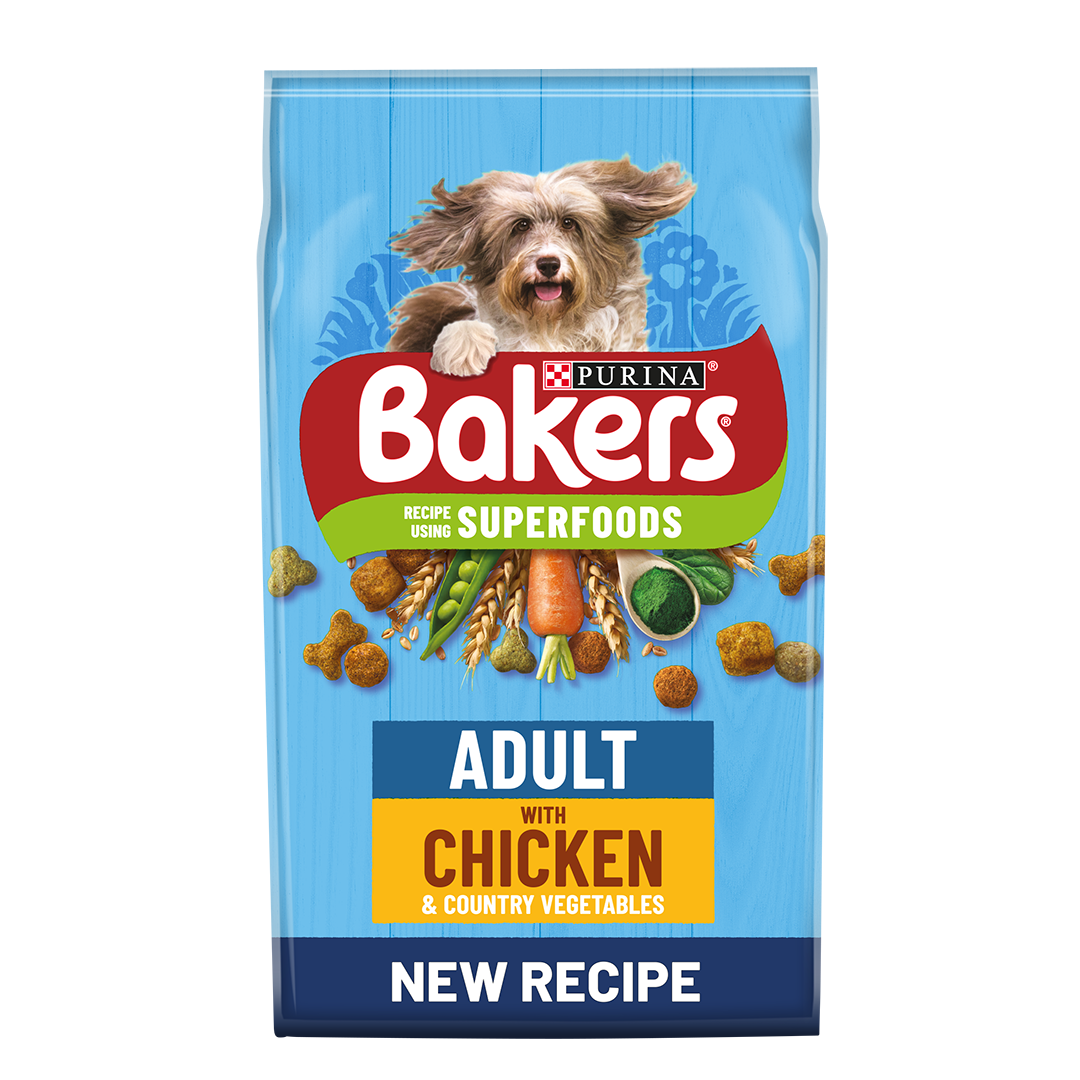 bakers chicken and veg dog food