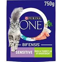 PURINA ONE Sensitive Turkey and Rice Dry Cat Food