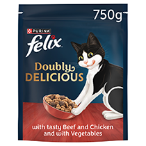 FELIX® Doubly Delicious Beef, Chicken & Vegetables Dry Cat Food