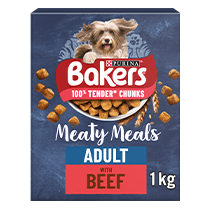 BAKERS® Meaty Meals with Beef Dry Dog Food