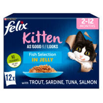 FELIX® As Good As it Looks Kitten Fish Selection in Jelly Wet Cat Food