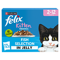 FELIX® Original Kitten Fish Selection in Jelly Wet Cat Food