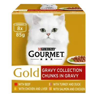 GOURMET® Gold Chunks in Gravy Collection Wet Cat Food