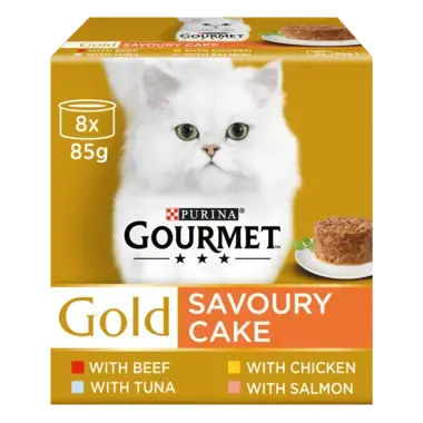 GOURMET® Gold Savoury Cake Meat and Fish Variety Wet Cat Food