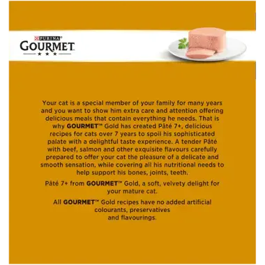 GOURMET® Gold Senior Pate Selection Fish Wet Cat Food