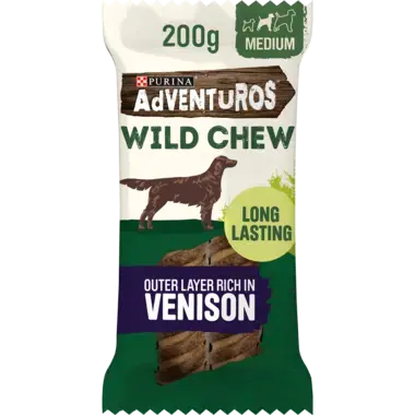 ADVENTUROS® Wild Chew Medium Venison Dog Treats