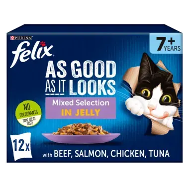FELIX® As Good As it Looks 7+ Mixed Selection in Jelly Wet Cat Food