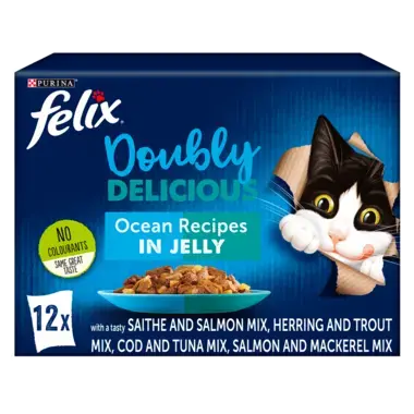 FELIX® Doubly Delicious Ocean Recipes Wet Cat Food