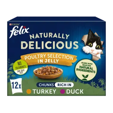 FELIX® Naturally Delicious Poultry Selection in Jelly Wet Cat Food