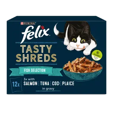 FELIX® Tasty Shreds Fish Selection Wet Cat Food