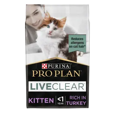 PRO PLAN® Kitten Allergen Reducing LIVECLEAR® Turkey Dry Cat Food
