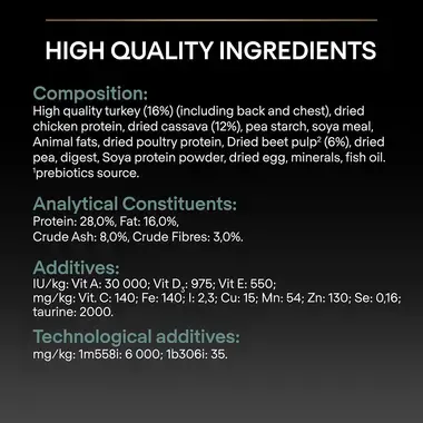 High quality ingredients