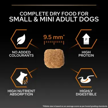 Complete dry food for small & mini adult dogs