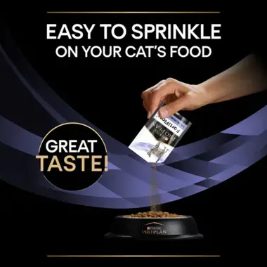 Easy to sprinkle on your cat's food