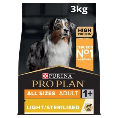 PRO PLAN Light/Sterilised Chicken Dry Dog Food