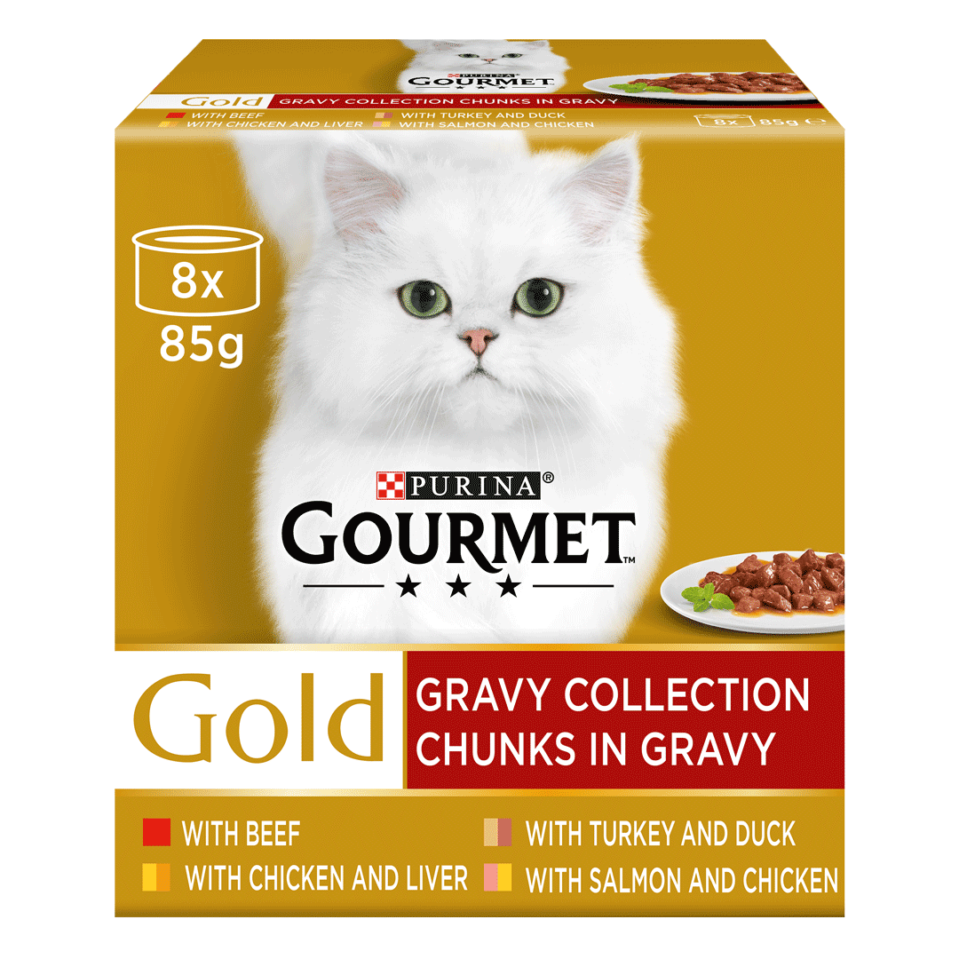 GOURMET® Gold Chunks in Gravy Collection Wet Cat Food